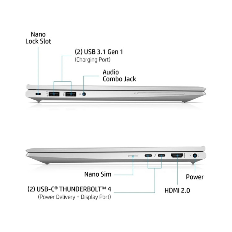 لپتاپ اپن باکس HP EliteBook 840 G8 | پردازنده i5-1145G7 نسل 11، رم 16GB، SSD 256GB، مناسب کار و برنامهنویسی